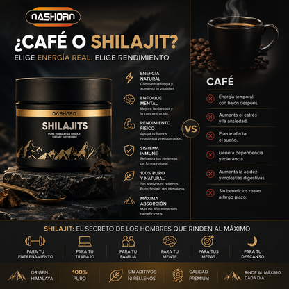 Shilajit Puro del Himalaya 100g | Más energía, mejora las relaciones con tu pareja, y más vitalidad masculina.