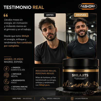 Shilajit Puro del Himalaya 100g | Más energía, mejora las relaciones con tu pareja, y más vitalidad masculina.