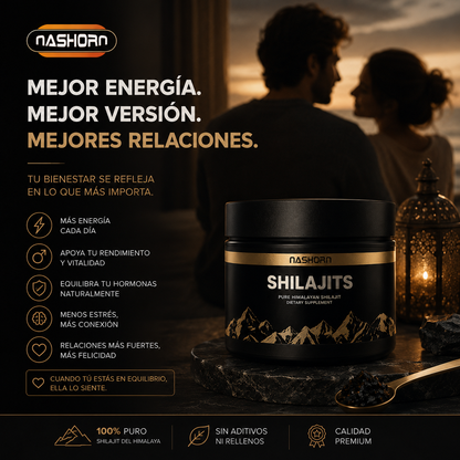 Shilajit Puro del Himalaya 100g | Más energía, mejora las relaciones con tu pareja, y más vitalidad masculina.